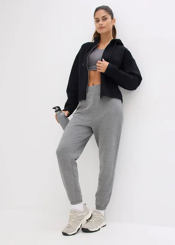 Sweat zipp&eacute; 100% coton, bonprix