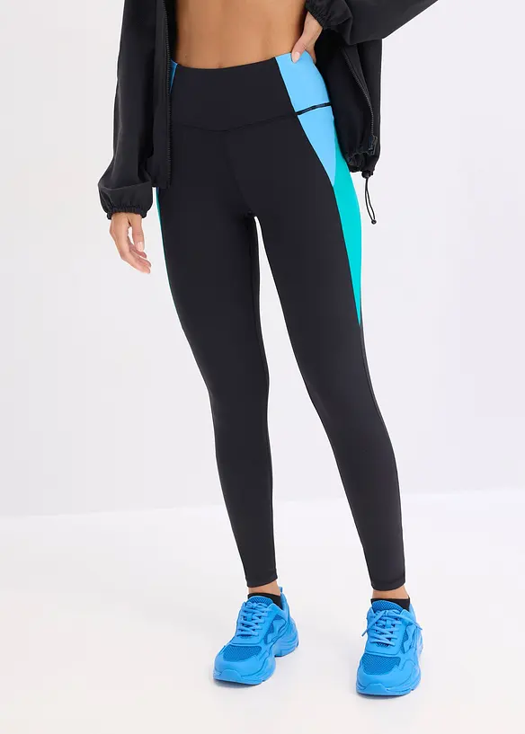 Legging de sport confortable &agrave; bande contrastante, s&eacute;chage rapide, bonprix