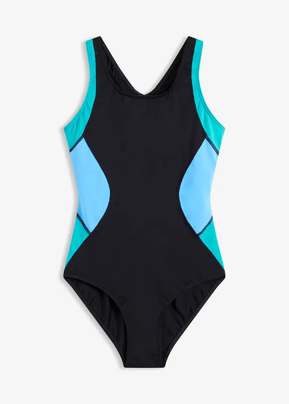 Maillot 1 pi&egrave;ce de natation s&eacute;chage rapide, dos nageur, bonprix