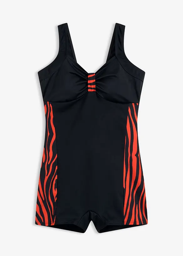 Maillot 1 pi&egrave;ce de natation shorty, bonprix