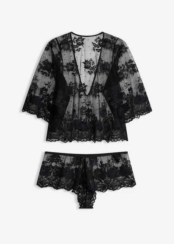 Top à manches longues + shorty (Ens. 2 pces.), bonprix