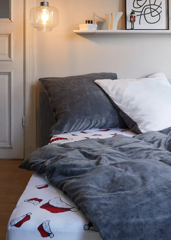 Drap-housse motif bonnet de No&euml;l, bonprix