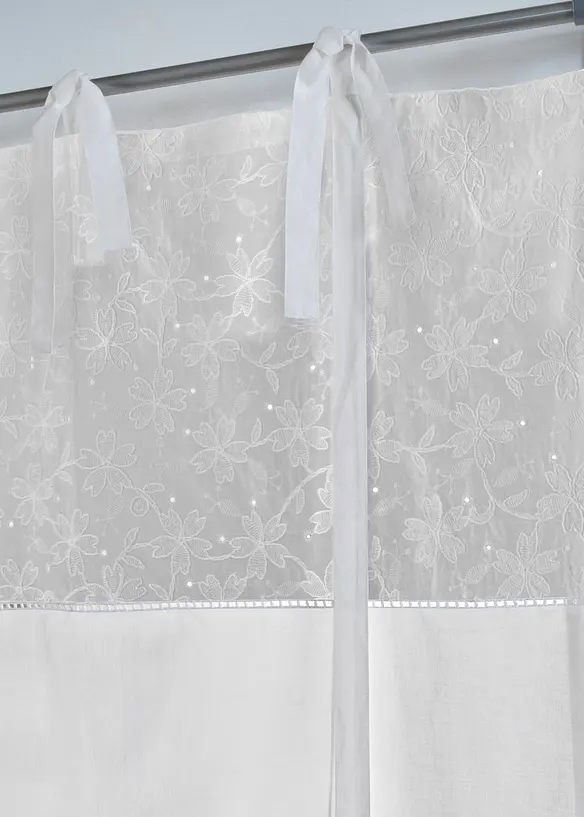 Store &agrave; nouettes avec broderie, bonprix