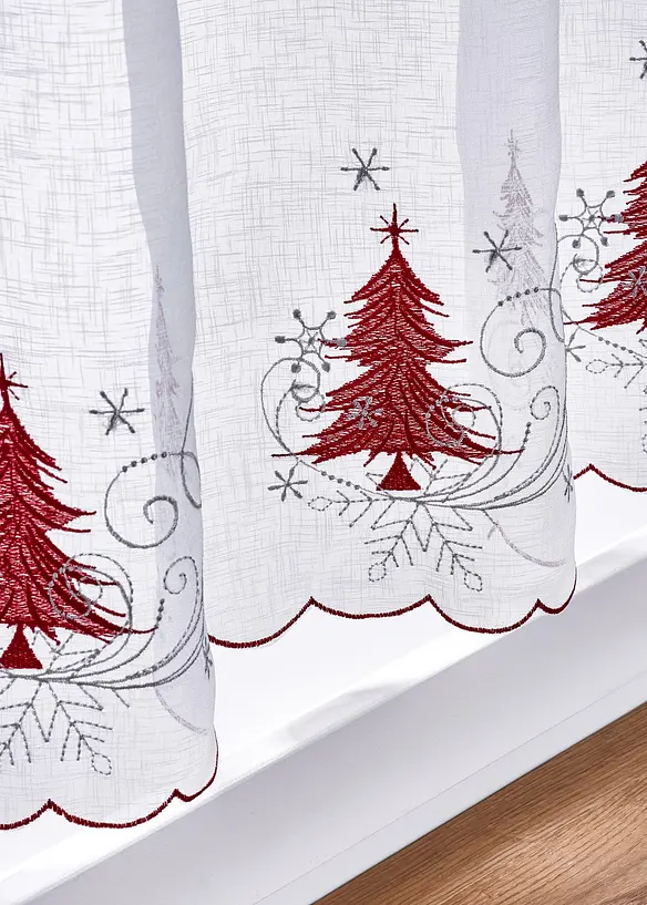 Brise-bise avec broderie de No&euml;l, bonprix