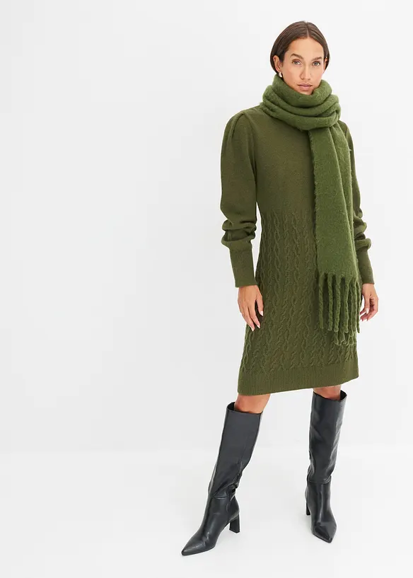 Robe en maille, bonprix