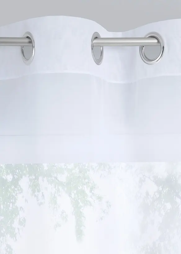 Voilage en batiste finement textur&eacute; (1 pce), bonprix