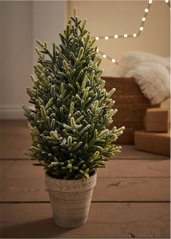 Sapin de No&euml;l enneig&eacute; artificiel en pot, bonprix