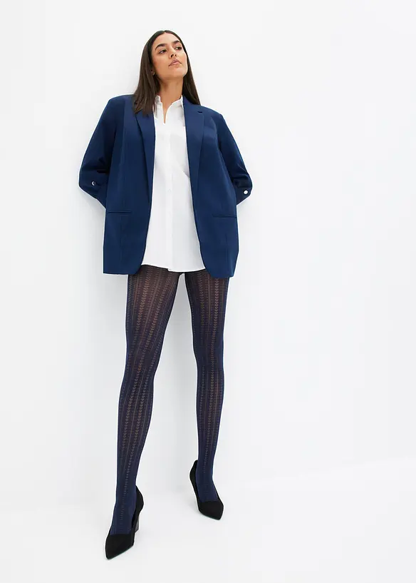 Chemisier oversize en coton, manches 3/4, bonprix