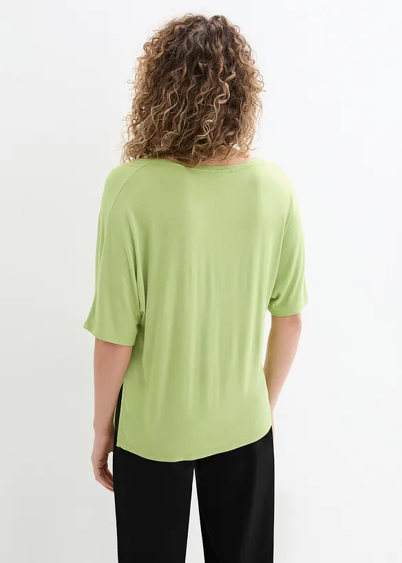 T-shirt long en viscose extensible, bonprix