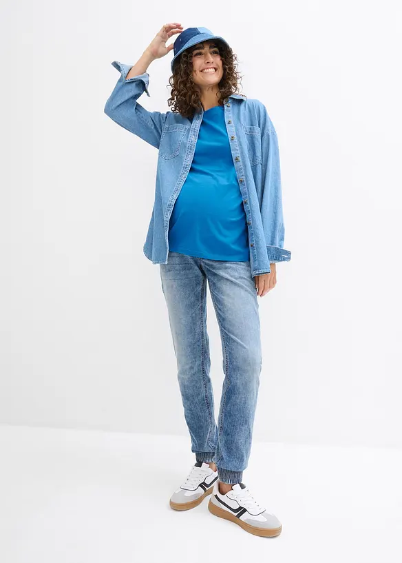 Lot de 2 T-shirts de grossesse en coton, bonprix