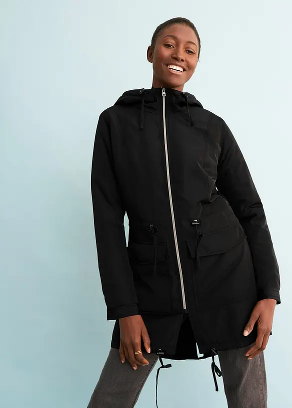 Manteau légèrement rembourré avec cordon de serrage, bonprix