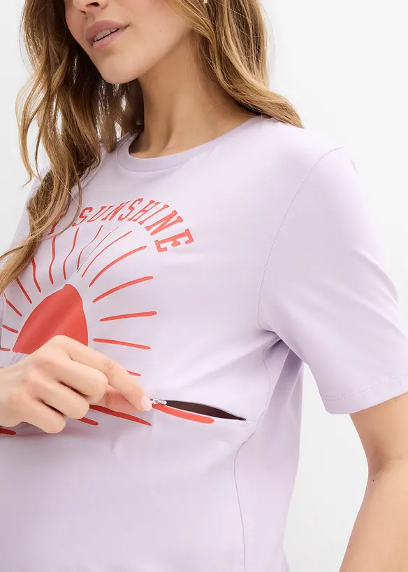 T-shirt de grossesse et d'allaitement en coton, bonprix