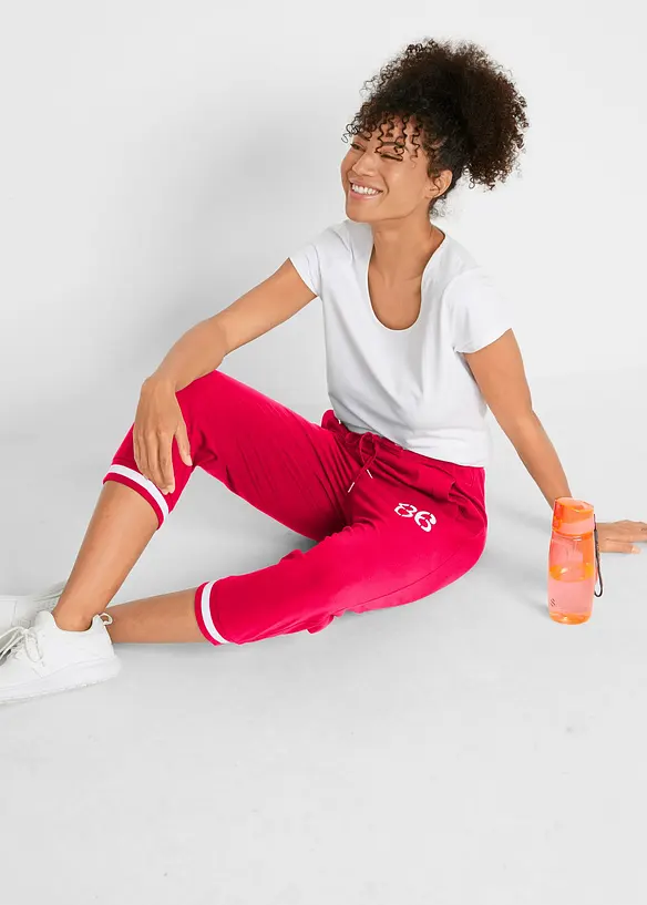 Jogging longueur 3/4 en coton extensible, bonprix