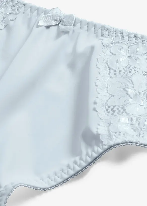 Lot de 2 slips maxi avec dentelle, bonprix