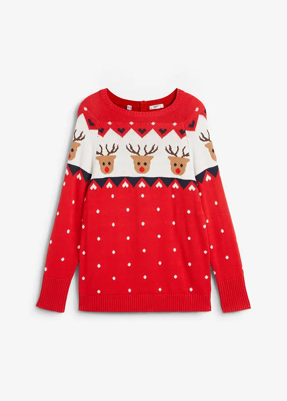 Pull de No&euml;l renne, bonprix