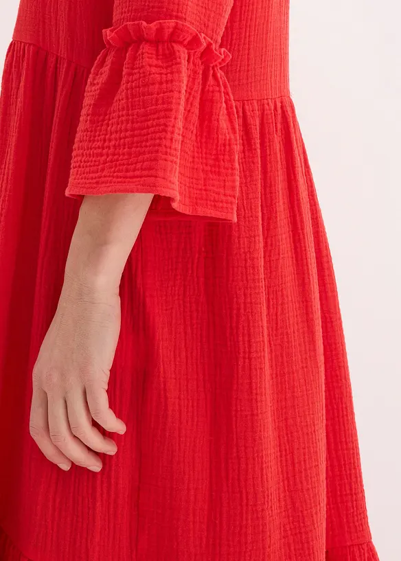 Robe longue en gaze de coton douce, bonprix