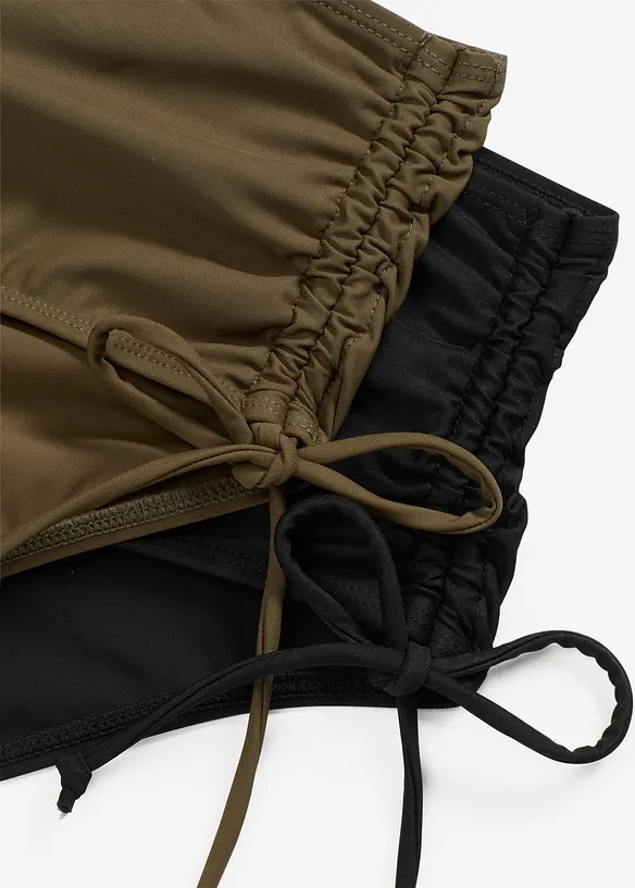 Lot de 2 bas de bikini sculptants, maintien léger, bonprix