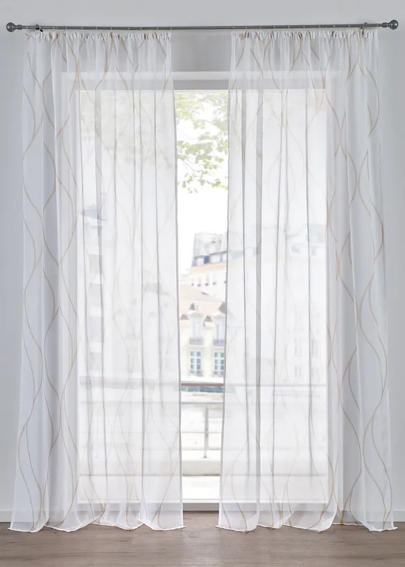 Voilage vagues (1 pce), aussi en XXL, bonprix