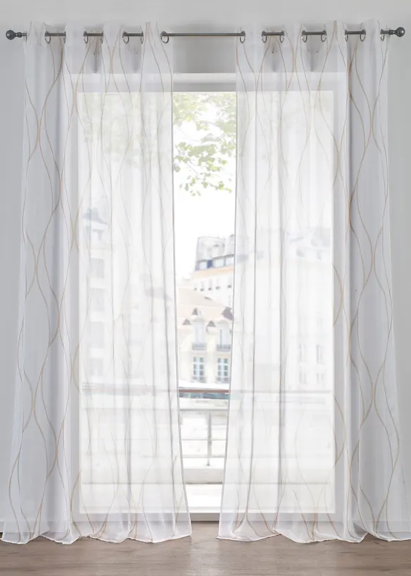 Voilage vagues (1 pce), aussi en XXL, bonprix