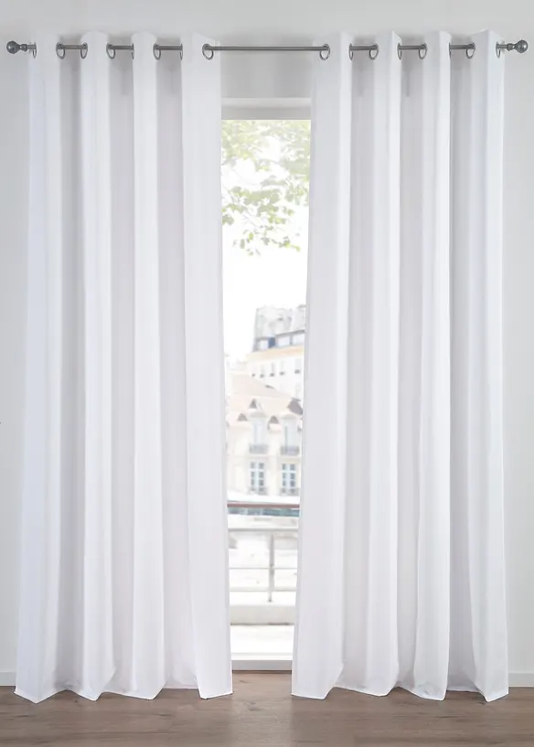 Rideau en microfibre (2&nbsp;pces), bonprix