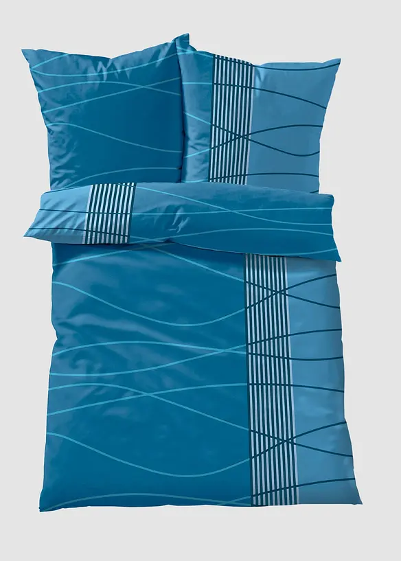 Parure de lit &agrave; motif vagues, bonprix