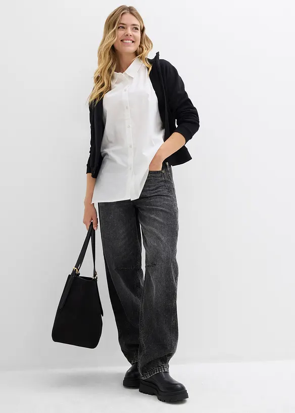 Chemisier oversize 100&nbsp;% coton, bonprix