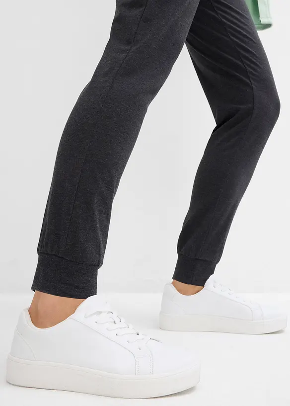 Pantalon de jogging à finitions élastiquées, bonprix