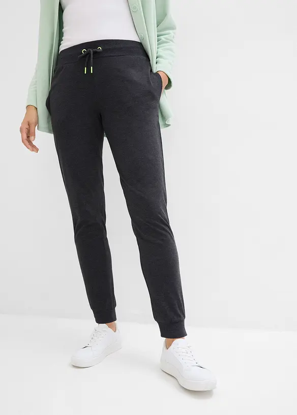 Pantalon de jogging à finitions élastiquées, bonprix