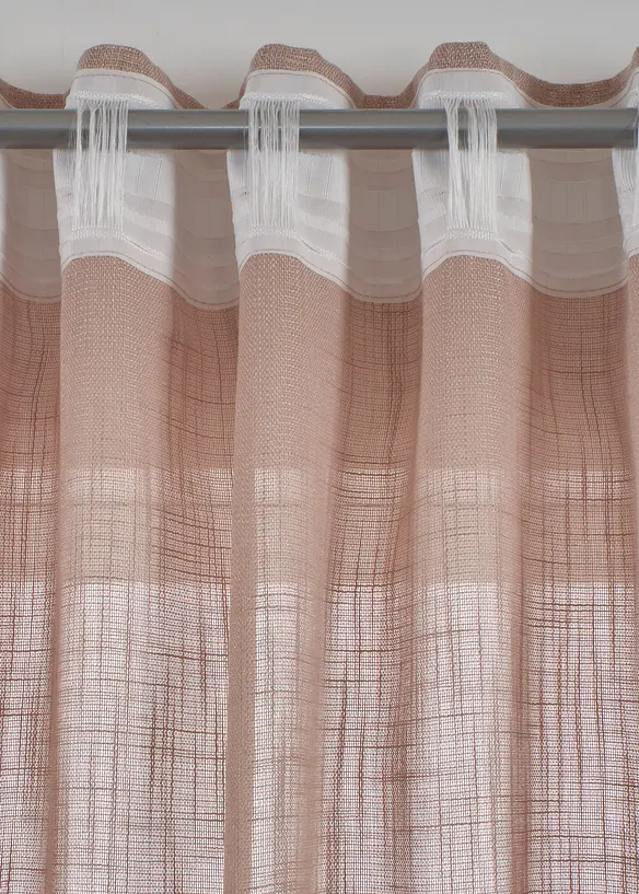 Lot de 2 rideaux textur&eacute;s, bonprix