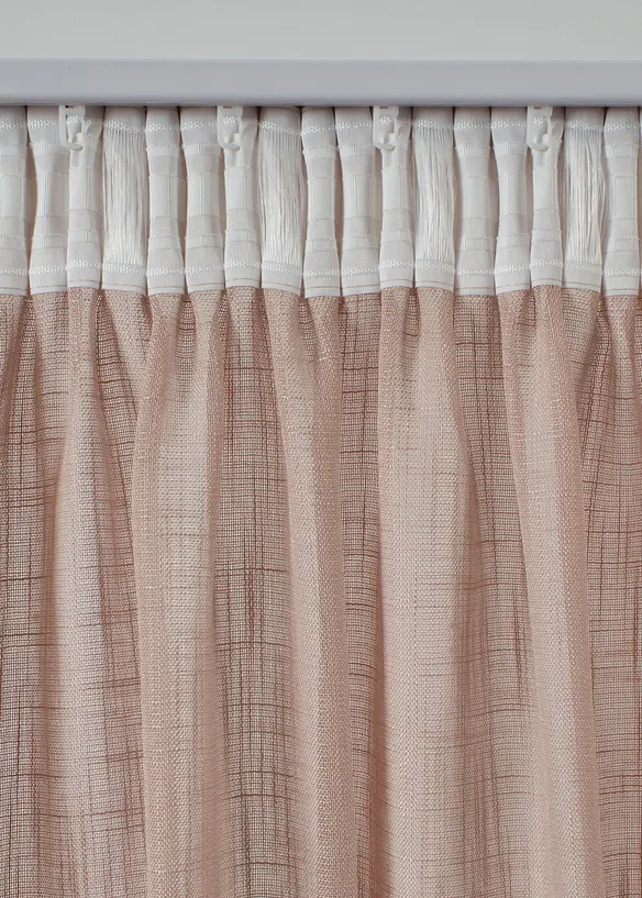 Lot de 2 rideaux textur&eacute;s, bonprix