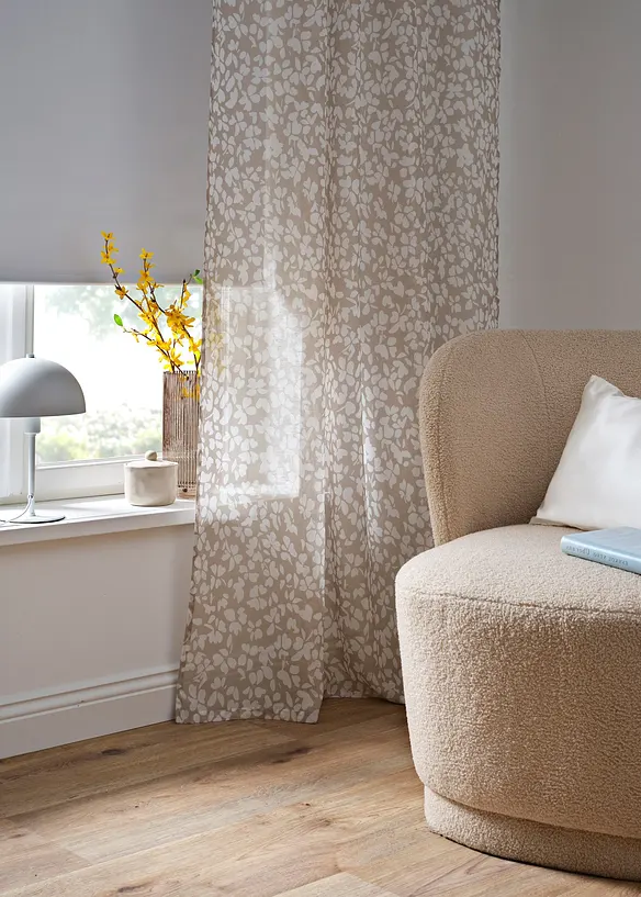 Lot de 2 voilages en batiste, bonprix