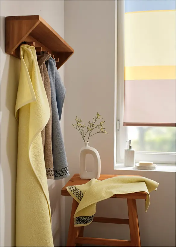 Serviette de toilette pur coton, bonprix