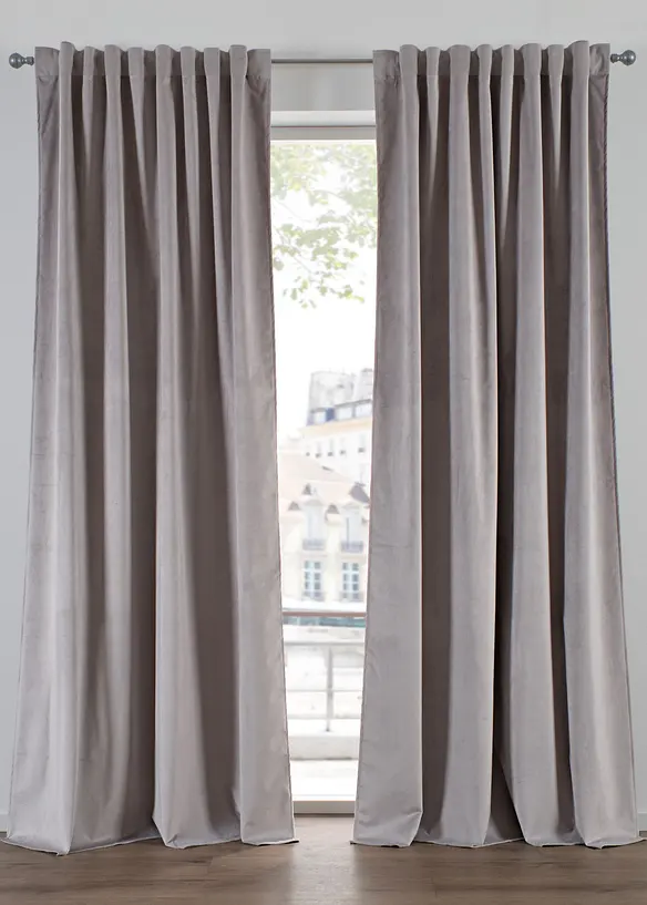 Rideau occultant et thermique au toucher velout&eacute; (1 pce), bonprix