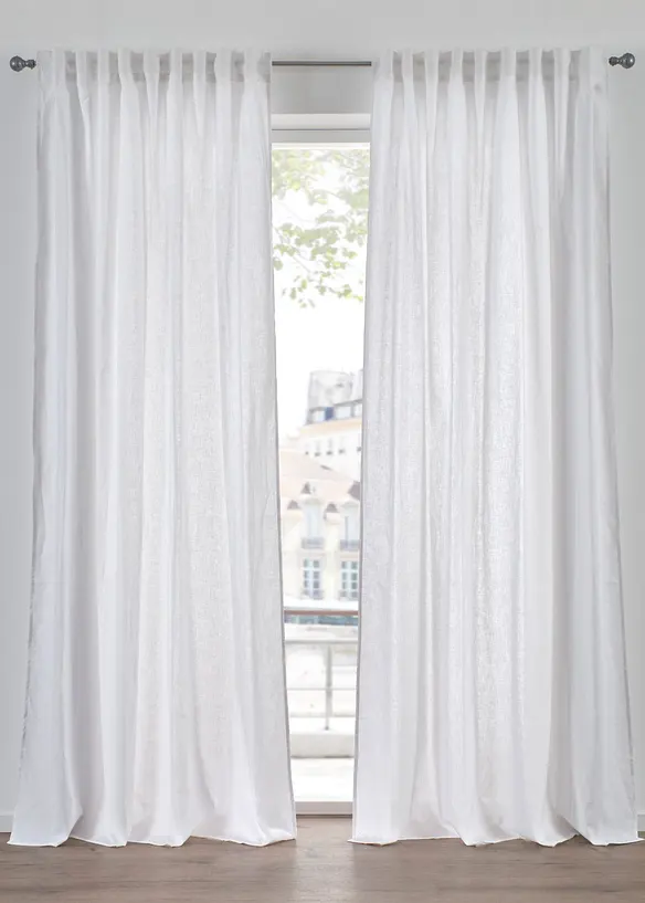 Rideau en lin et coton (1 pce), bonprix
