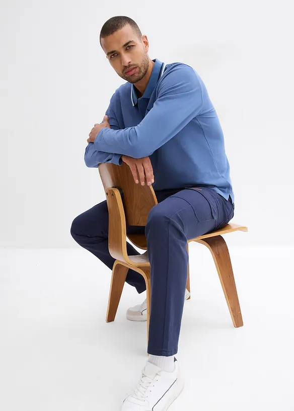 Pantalon extensible regular et droit, poches cargo, bonprix