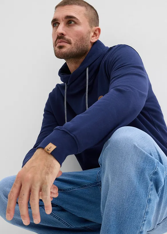 Sweat-shirt &agrave; col ch&acirc;le, bonprix