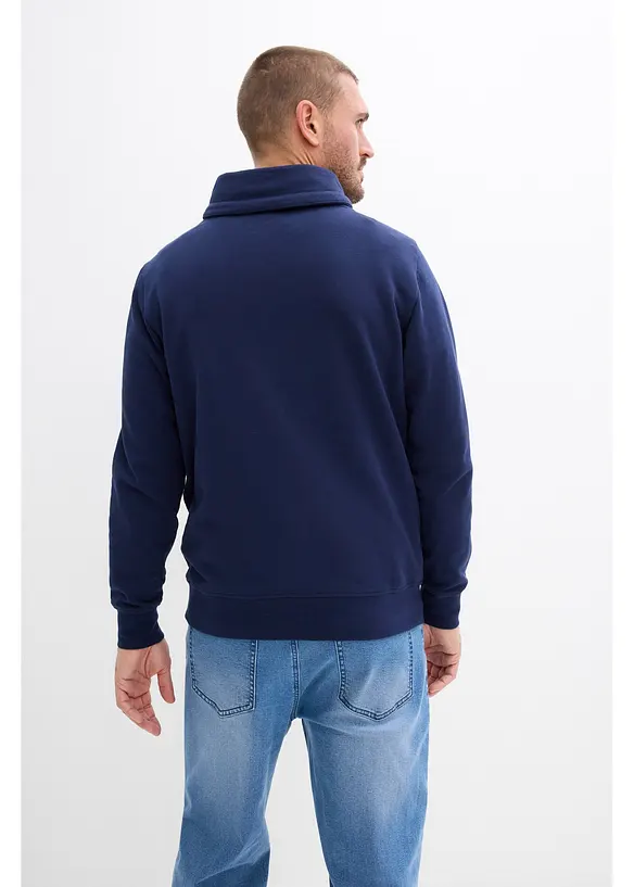 Sweat-shirt &agrave; col ch&acirc;le, bonprix
