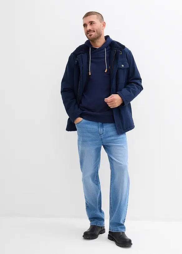 Sweat-shirt &agrave; col ch&acirc;le, bonprix