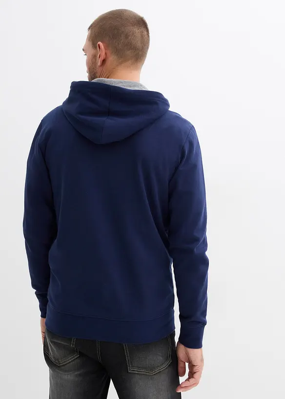 Sweat zipp&eacute; &agrave; capuche, bonprix