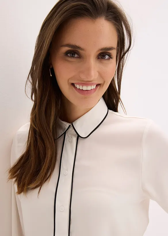 Chemisier fluide en satin, bonprix