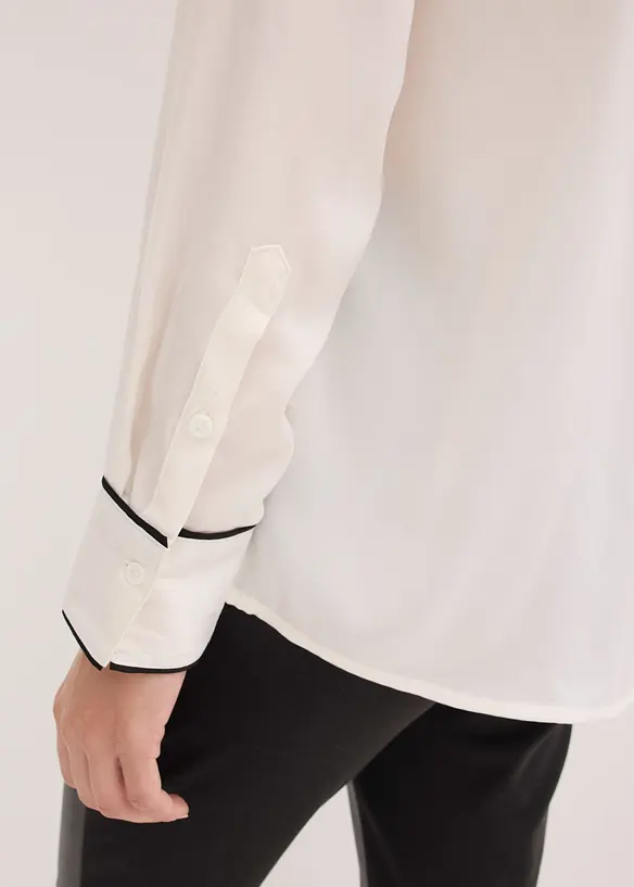 Chemisier fluide en satin, bonprix