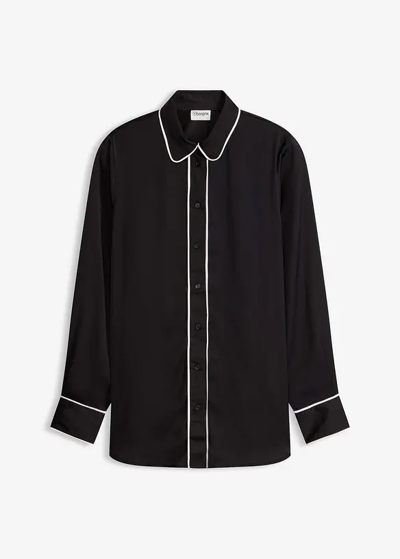 Chemisier fluide en satin, bonprix