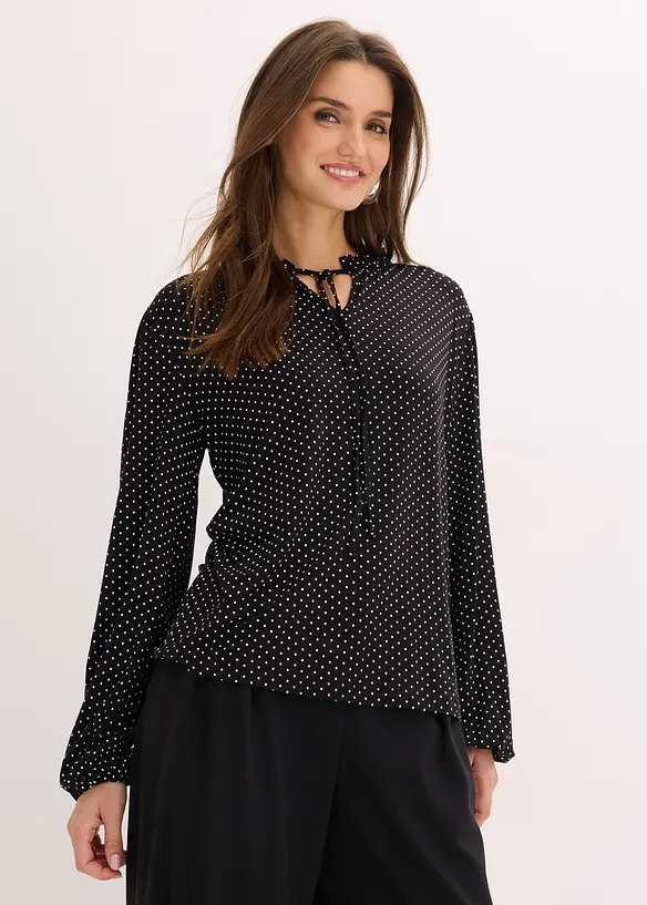 T-shirt manches longues en viscose extensible, bonprix