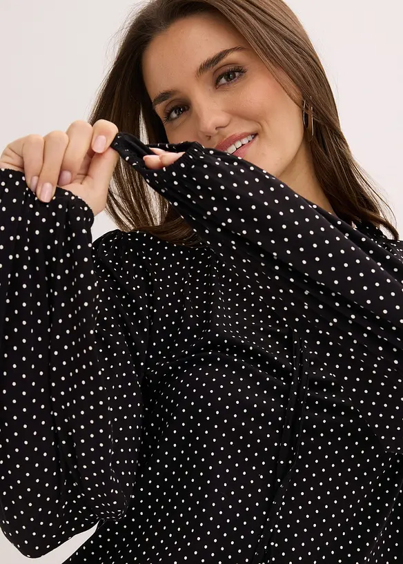 T-shirt manches longues en viscose extensible, bonprix