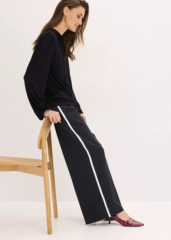 T-shirt manches longues en viscose extensible, bonprix