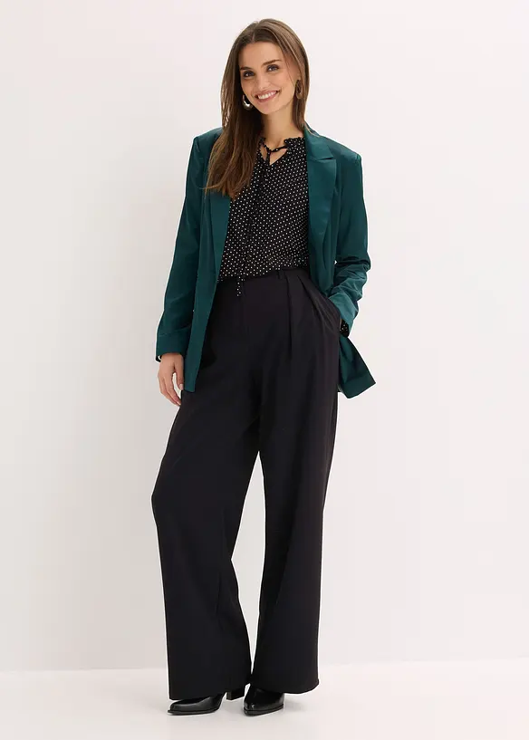 T-shirt manches longues en viscose extensible, bonprix