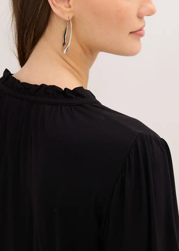 T-shirt manches longues en viscose extensible, bonprix