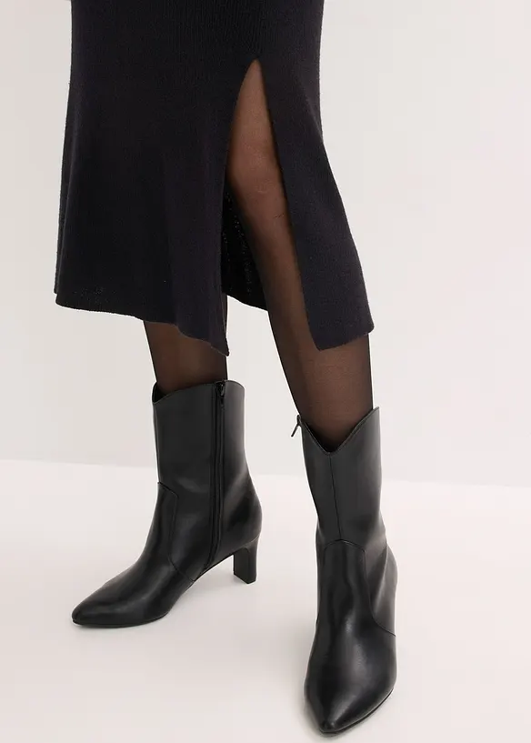 Robe en maille c&ocirc;tel&eacute;e, bonprix