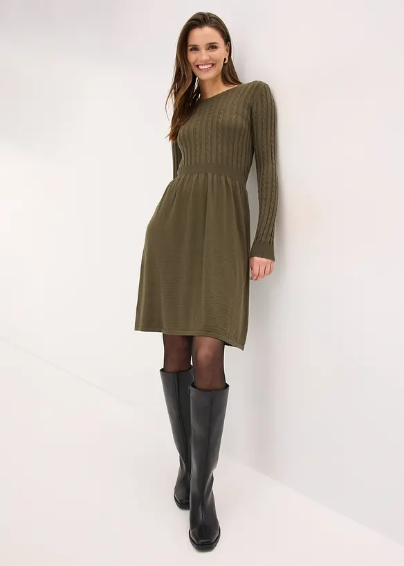 Robe en maille, bonprix