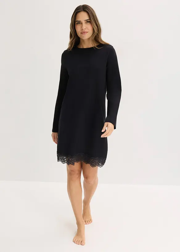 Chemise de nuit &agrave; dentelle, bonprix